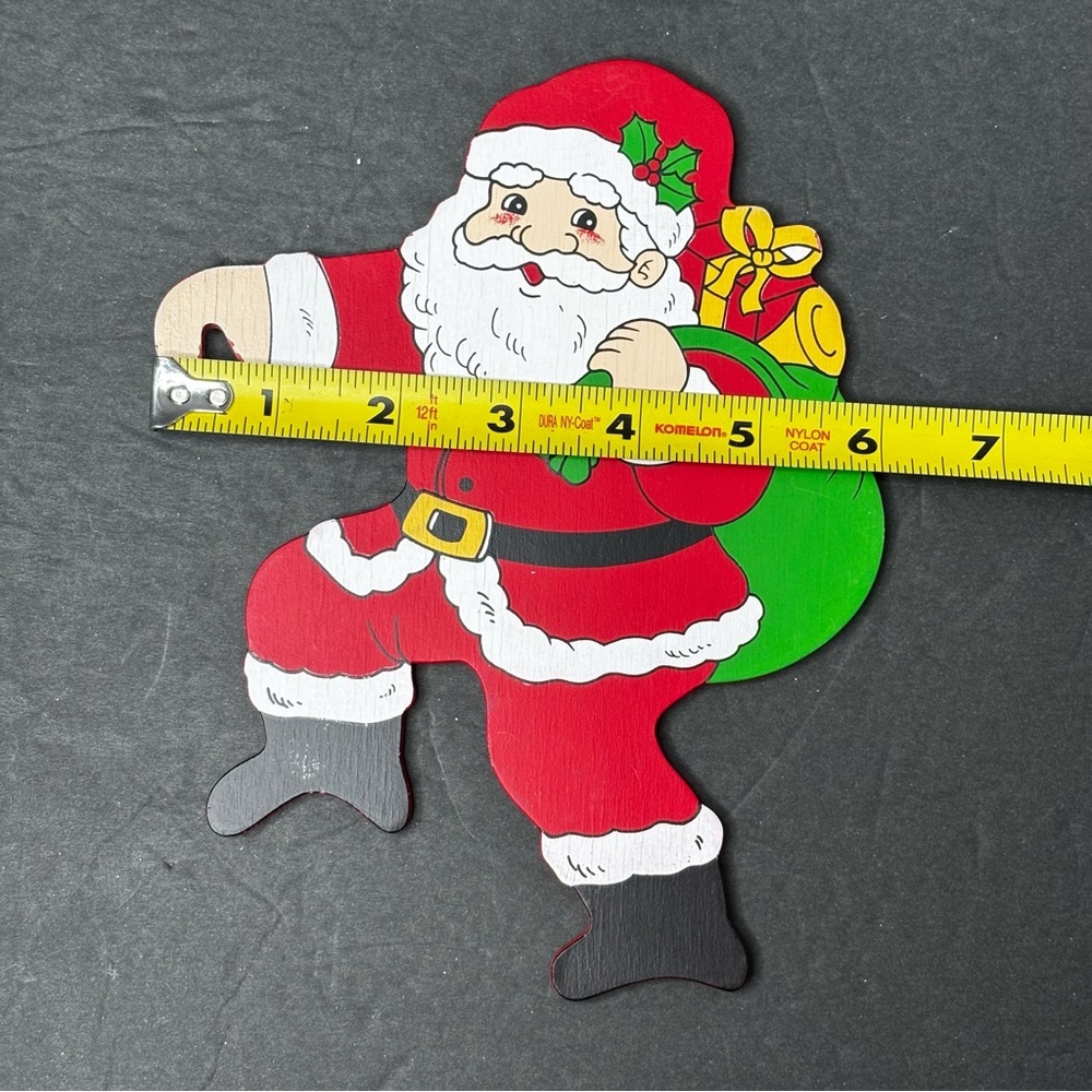 Vtg Santa And Toy Soldier Christmas Hangable Ornaments Ladder Climbers - Picture 6 of 10
